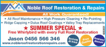 Noble Roof Restoration Repairs